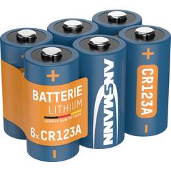 Ansmann CR123 fotobaterie CR-123A lithiová 1375 mAh 3 V 6 ks