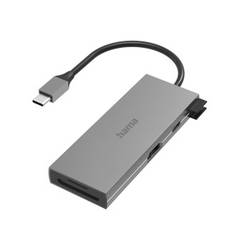 Hama 6 portů USB-C® (USB 3.1) Multiport hub šedá