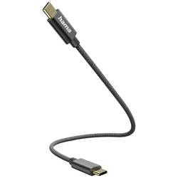 Hama Nabíjecí kabel USB USB 2.0 USB-C ® zástrčka, USB-C ® zástrčka 0.20 m černá 00201604