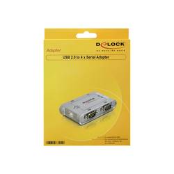 Delock 87414 4 porty USB 2.0 hub stříbrná