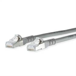 Metz Connect 1308450533-E RJ45 síťové kabely, propojovací kabely CAT 6A S/FTP 0.50 m šedá dvoužilový stíněný, bez halogenů, samozhášecí 1 ks