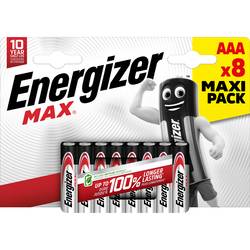 Energizer Max mikrotužková baterie AAA alkalicko-manganová 1.5 V 8 ks