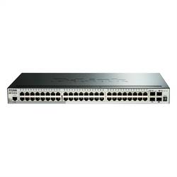 D-Link DGS-1510-52XMP/E síťový switch RJ45/SFP+, 48 + 4 porty, 176 Gbit/s, funkce PoE