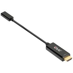 club3D HDMI / USB-C® kabel Zástrčka HDMI-A, USB-C ® zásuvka 0.22 m černá CAC-1333 HDMI kabel