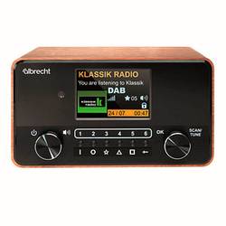 Albrecht DR 866 27866 stolní rádio, DAB+, FM, AUX, Bluetooth, DAB+, FM, na dotek výrazná tlačítka, hlasový výstup, funkce alarmu, vlašský ořech