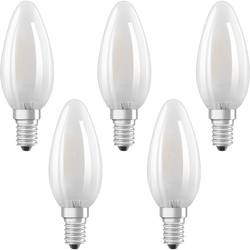 OSRAM 4058075090682 LED Energetická třída (EEK2021) E (A - G) E14 svíčkový tvar 4 W = 40 W teplá bílá (Ø x d) 35 mm x 100 mm vlákno 5 ks