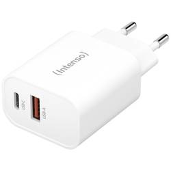 Intenso W30AC USB nabíječka 30 W vnitřní Výstupní proud (max.) 3 A USB A, USB-C® Počet výstupů: 2 x USB Power Delivery (USB-PD)