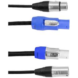 Eurolite Power-Hybrid DMX propojovací kabel [1x XLR zástrčka 3pólová - 1x XLR zástrčka 3pólová] 5 m