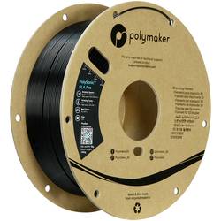 Polymaker PA13002 vlákno pro 3D tiskárny PLA+ Filament pro vysokorychlostní 3D tisk, Nárazuvzdorný 1.75 mm 1000 g černá PolySonic™ 1 ks