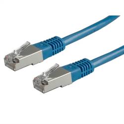 Value 21.99.1384 RJ45 síťové kabely, propojovací kabely CAT 6 S/FTP 10.00 m modrá dvoužilový stíněný 1 ks