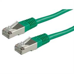 Value 21.99.1383 RJ45 síťové kabely, propojovací kabely CAT 6 S/FTP 10.00 m zelená dvoužilový stíněný 1 ks