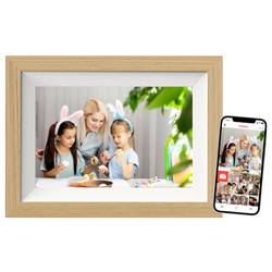 Braun Phototechnik DigiFrame 10W WiFi digitální WiFi fotorámeček 25.7 cm 10.1 palec Energetická třída (EEK2021): C (A - G) 1280 x 800 Pixel 32 GB buk