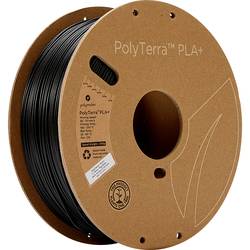 Polymaker PM70945 Regular vlákno pro 3D tiskárny PLA+ Nižší obsah plastů, Vysoká tuhost 1.75 mm 1000 g černá PolyTerra™ 1 ks