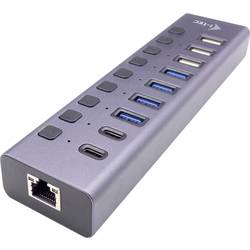 i-tec I-TEC USB 3.0/USB-C 9Port HUB + GLAN USB kombinovaný hub šedá