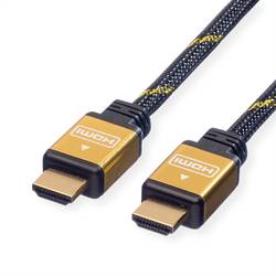 Roline HDMI kabel Zástrčka HDMI-A, Zástrčka HDMI-A 20.00 m vícebarevná 11.04.5510 4K UHD, dvoužilový stíněný, pozlacené kontakty HDMI kabel