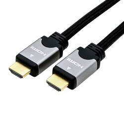 Roline HDMI kabel Zástrčka HDMI-A, Zástrčka HDMI-A 2.00 m vícebarevná 11.04.5851 4K UHD, dvoužilový stíněný HDMI kabel