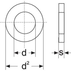 podložka 4.3 mm 9 mm ocel pozinkované 100 ks TOOLCRAFT