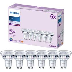 Philips Lighting 9290012180 LED Energetická třída (EEK2021) F (A - G) GU10 žárovka 3.5 W = 35 W neutrální bílá (Ø x d) 50 mm x 54 mm 6 ks