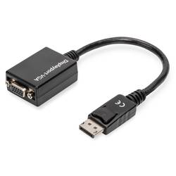 Digitus AK-340403-001-S DisplayPort / VGA adaptér [1x zástrčka DisplayPort - 1x VGA zásuvka] černá 15.00 cm