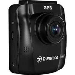 Transcend DrivePro™ 250 kamera za čelní sklo s GPS, 140 ° 12 V, 24 V GPS s detekcí radaru, časová prodleva, G-senzor, WDR, varování před kolizí, displej,