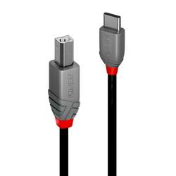 LINDY USB kabel USB 2.0 USB-C ® zástrčka, USB-B zástrčka 1.00 m černá 36941