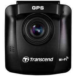 Transcend DrivePro™ 250 kamera za čelní sklo, 140 ° 12 V, 24 V GPS s detekcí radaru, časová prodleva, G-senzor, WDR, varování před kolizí, displej, akumulátor,