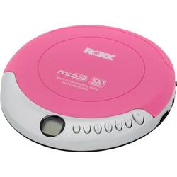 Roxx PCD 501 pink přenosný CD přehrávač Discman CD, CD-R, CD-RW, MP3 růžová, stříbrná