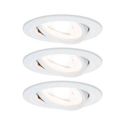 Paulmann 93467 vestavné svítidlo, LED, GU10, 19.5 W, bílá (matná), sada 3 ks