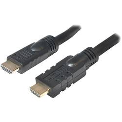 LogiLink HDMI kabel Zástrčka HDMI-A, Zástrčka HDMI-A 25.00 m černá CHA0025 4K UHD, pozlacené kontakty HDMI kabel