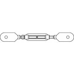 TOOLCRAFT TO-6866049 napínák M16 ocel pozinkované DIN 1480 1 ks