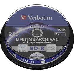 Verbatim 43825 M-DISC Blu-ray XL Rohling 25 GB 10 ks vřeteno s potiskem