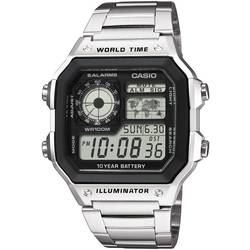 Casio Quartz náramkové hodinky AE-1200WHD-1AVEF (š x v x h) 42.1 x 45 x 12.5 mm Materiál pouzdra=Rezinát materiál řemínku=nerezová ocel