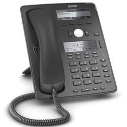 SNOM D745 šňůrový telefon, VoIP handsfree, konektor na sluchátka grafický displej černá