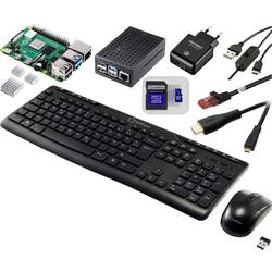 TRU COMPONENTS Pro Set Raspberry Pi® 5 B+ 4 GB 2.4 GHz vč. napájecího zdroje, vč. pouzdra, vč. chladicího tělesa, vč. HDMI™ kabelu, vč. klávesnice, vč. myši