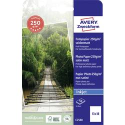 Avery-Zweckform Premium C2580 fotografický papír 13 x 18 cm 250 g/m² 50 listů hedvábně matný