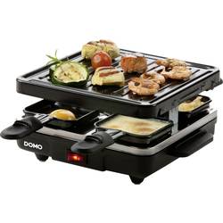 DOMO Just us DO9147G raclette gril funkce grilování, nepřilnavý povlak, indikátor, 4 pánve černá