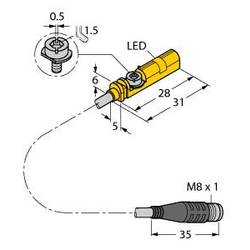 Turck senzor magnetického pole PNP BIM-UNT-AP7X-0,3-PSG3S