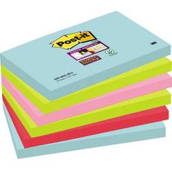 Post-it samolepící poznámka 6556SMI 127 mm x 76 mm tyrkysová, neonově zelená, neonově růžová, červená podle vlčích máků 540 listů