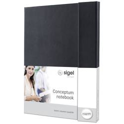 Sigel CONCEPTUM® CO151 poznámková kniha čtverečkovaný černá Počet listů: 97 A4