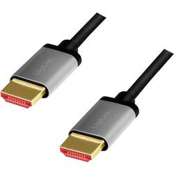 LogiLink HDMI AV kabel [1x HDMI zástrčka - 1x HDMI zástrčka] 3 m černošedá