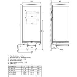 Vaillant VEH 80/8 exclusive VEH 80/8 exclusive nádrže na teplou vodu B (A+ - F)