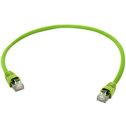 Telegärtner 100008993 RJ45 síťové kabely, propojovací kabely CAT 6A S/FTP 10.00 m zelená samozhášecí, s ochranou, párové stínění, dvoužilový stíněný, UL