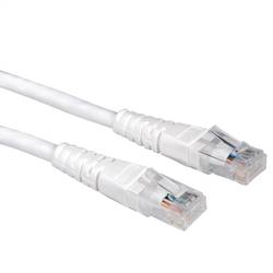 Value 21.99.1536 RJ45 síťové kabely, propojovací kabely CAT 6 U/UTP 1.00 m bílá nestíněný 1 ks