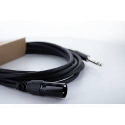 Cordial EM 3 MV XLR propojovací kabel [1x XLR zástrčka 3pólová - 1x jack zástrčka 6,3 mm (stereo)] 3 m černá