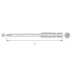 Bernstein Tools for Electronics 6-IP10-75 bit Torx Ocel HRC silně legováno E 6.3 6 ks