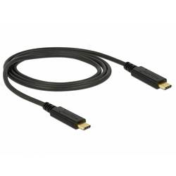 Delock Kabel USB-C USB-C ® zástrčka, USB-C ® zástrčka 1 m černá 85531