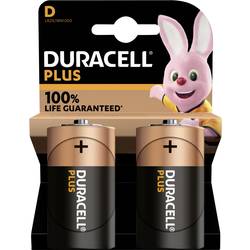 Duracell Plus-D K2 baterie velké mono D alkalicko-manganová 1.5 V 2 ks