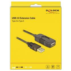 Delock USB kabel USB 2.0 USB-A zástrčka, USB-A zásuvka 15 m 82689