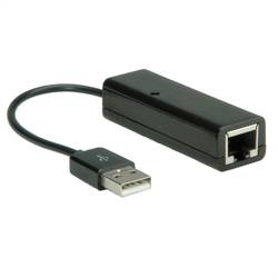 Value USB 2.0 konvertor [1x USB 2.0 zástrčka A - 1x RJ45 zásuvka]