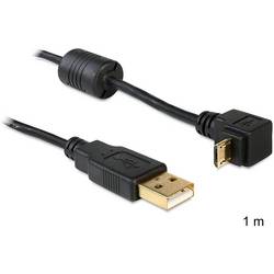 Delock USB kabel USB 2.0 USB-A zástrčka, USB Micro-B zástrčka 1 m černá 83148